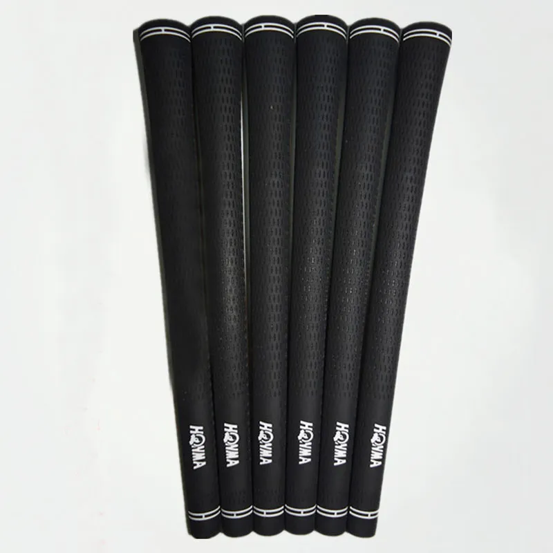 New Honma Golf Grips Högkvalitativa Gummi Golfstrykjärn Grepp Svarta färger i valet 10st / Lot Golfklubbar Griper gratis frakt