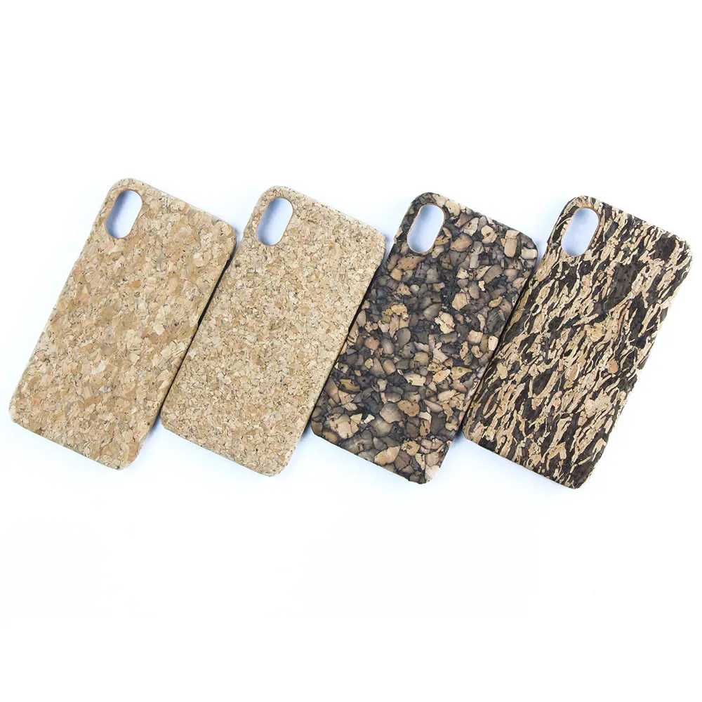 Étuis de téléphone écologiques pour iPhone 11 12 Pro Max liège naturel antichoc conception personnalisée Logo couverture arrière coquille en gros