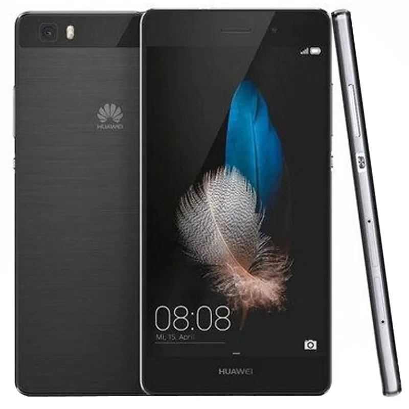 Huawei P8 Lite Ale-ul00 4G LTE Cell Teléfono HISILICON KIRIN 620 OCTA CORE 2GB RAM 16GB ROM Android 5.0 pulgadas HD Pantalla 13.0MP OTG Smart Cell Teléfono Nuevo