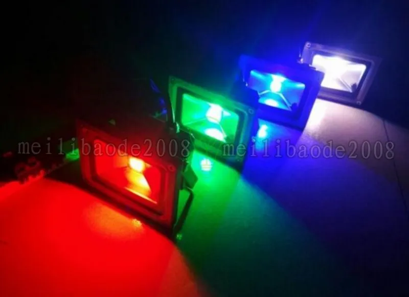 Водоустойчивый IP65 AC85V-265V прожектор напольного освещения 10W 20W 30W 50W RGB белый голубой прожектор внешнее освещение Сид MYY