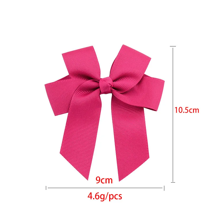 Baby Girls Bow Spins Hair Barrette Grosgrain Wstążki Kokarki z klipsami aligatora