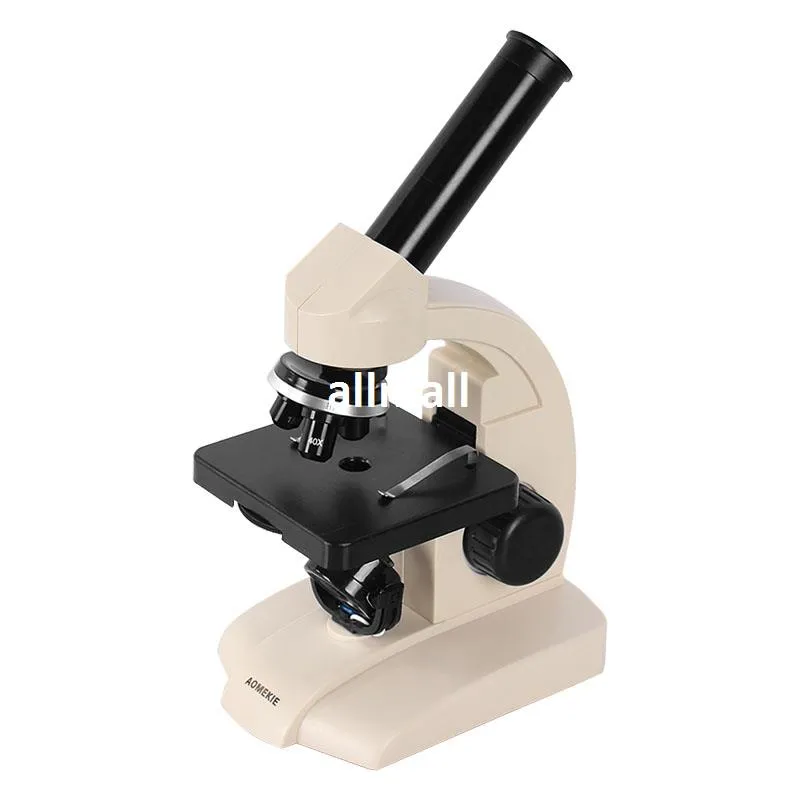 Freeshipping Biological Microscope 70x-400x単眼底ランプスライド標本セル学生科学教育子供用ギフト玩具