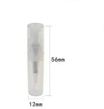 3000ピース2mlクリアプラスチック香水瓶アトマイザー分析ポータブル空のボトル香水プラスチックスプレーボトル液体油香料
