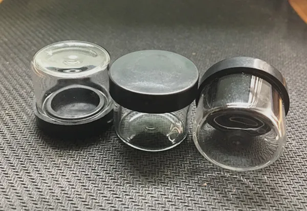 küçük cam kavanoz konteyner 5ml 6ml PE kapaklı balmumu yağı kuru ot göz kremi mini şişe sıcak satış çin ürün