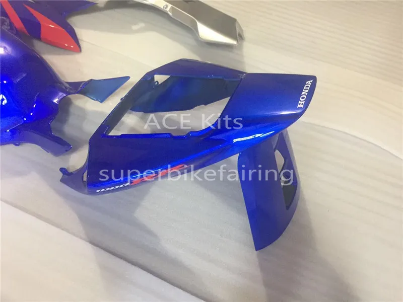 3 2004年1000RR 04 05 ABSオートバイフェアリングキットボディワークシルバーブルーAH3