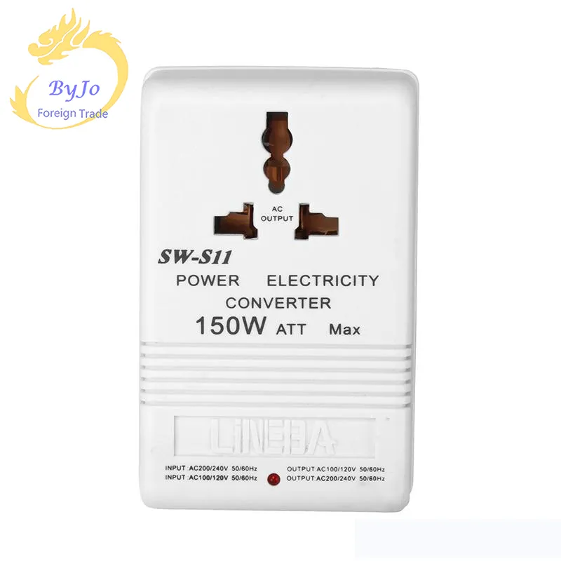 110 V 220 V Adım Astar Aşağı Gerilim Dönüştürücü 150W Trafo Seyahat Dönüştürücü