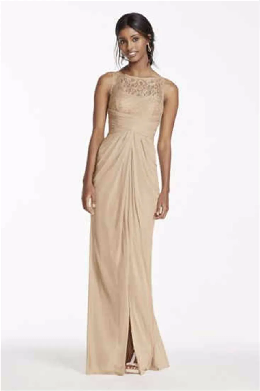 knee length dresses for ladies Hot Sale Evening Dresses Mother of Bridesmaid Dresses Lace Half Sleeve main image 1