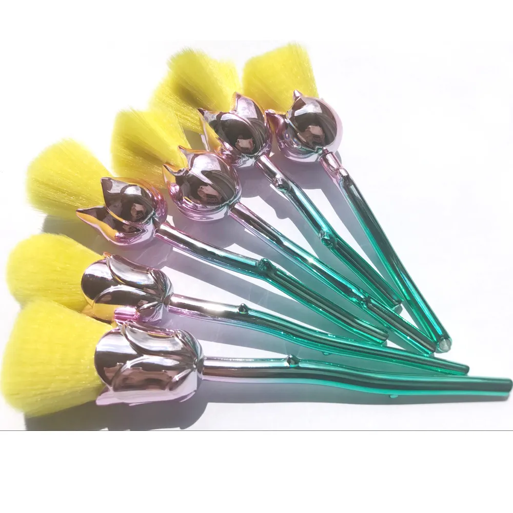 Nieuwe Rose Flower Make-up Borstel Set Foundation Brush Oogschaduw Borstel Kit 6 Stks / Set 11 Stijlen Op voorraad 