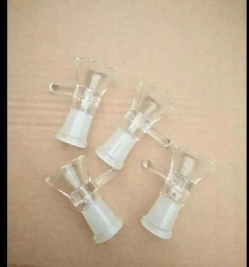 Zwart-wit Trompet Adapter Bongs Accessoires, Oliebrander Glasleidingen Waterleidingen Glazen Pijp Olierouts Roken met Druppelaar Glass Bong