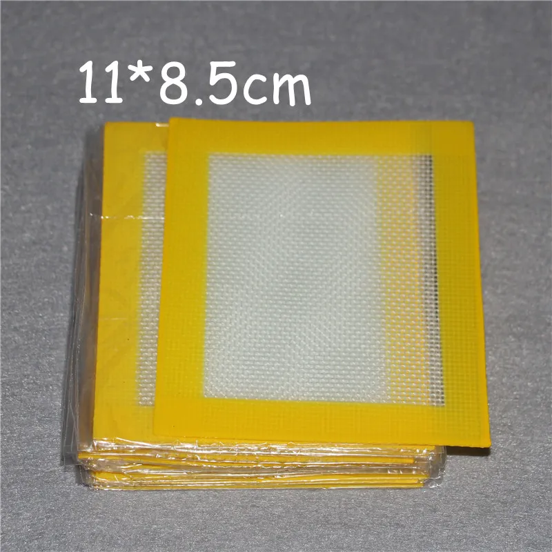 실리콘 왁스 패드 매트 작은 11x8.5cm 또는 14x11.5cm 정사각형 매트 Dabber 시트 방지 시트 실리콘 DAB 오일 굴착기 DHL 용 JAR DAB 도구