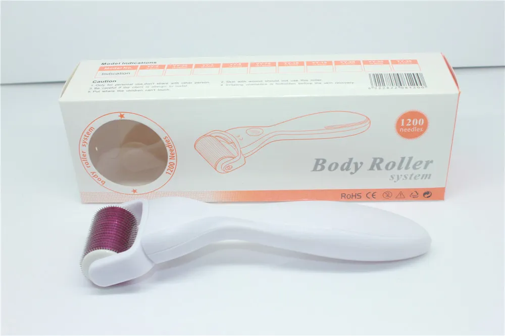 1200 바늘 DERMA 펜 1200 마이크로 니 레일 롤러 전신 피부 회춘 흉터 제거 뷰티 스킨 케어 도구 TM-1200