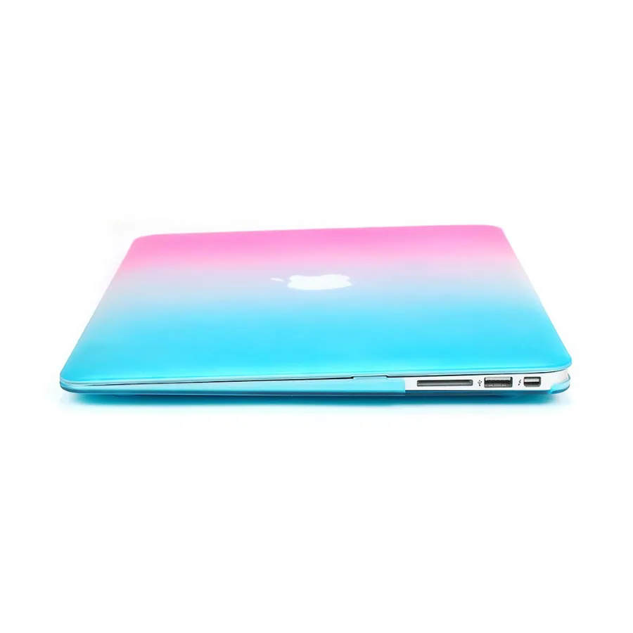 Funda protectora rígida para ordenador portátil con diseño de arcoíris mate a la moda para Macbook 11,6 13,3 15,4 Air Pro Retina, funda protectora completa