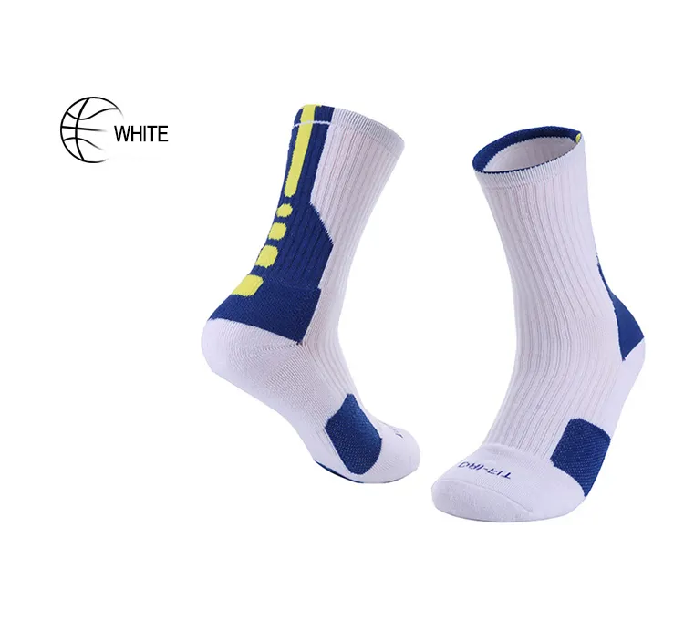 2017 Ny multi-färg förtjockade handduksstrumpor Män och kvinnor Elite Outdoor Sports Socks Professionella basketstrumpor