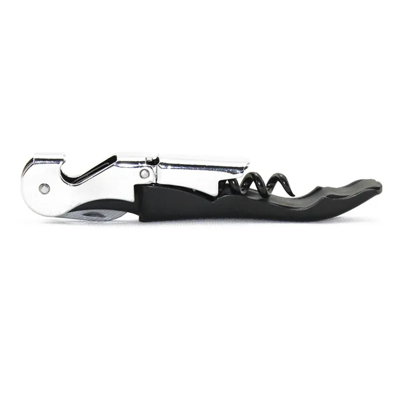 Professional Folded Wine Bottle Cap Opener Corkscrew Stainless Steel Metal With Plastic Handle High Quality8961629