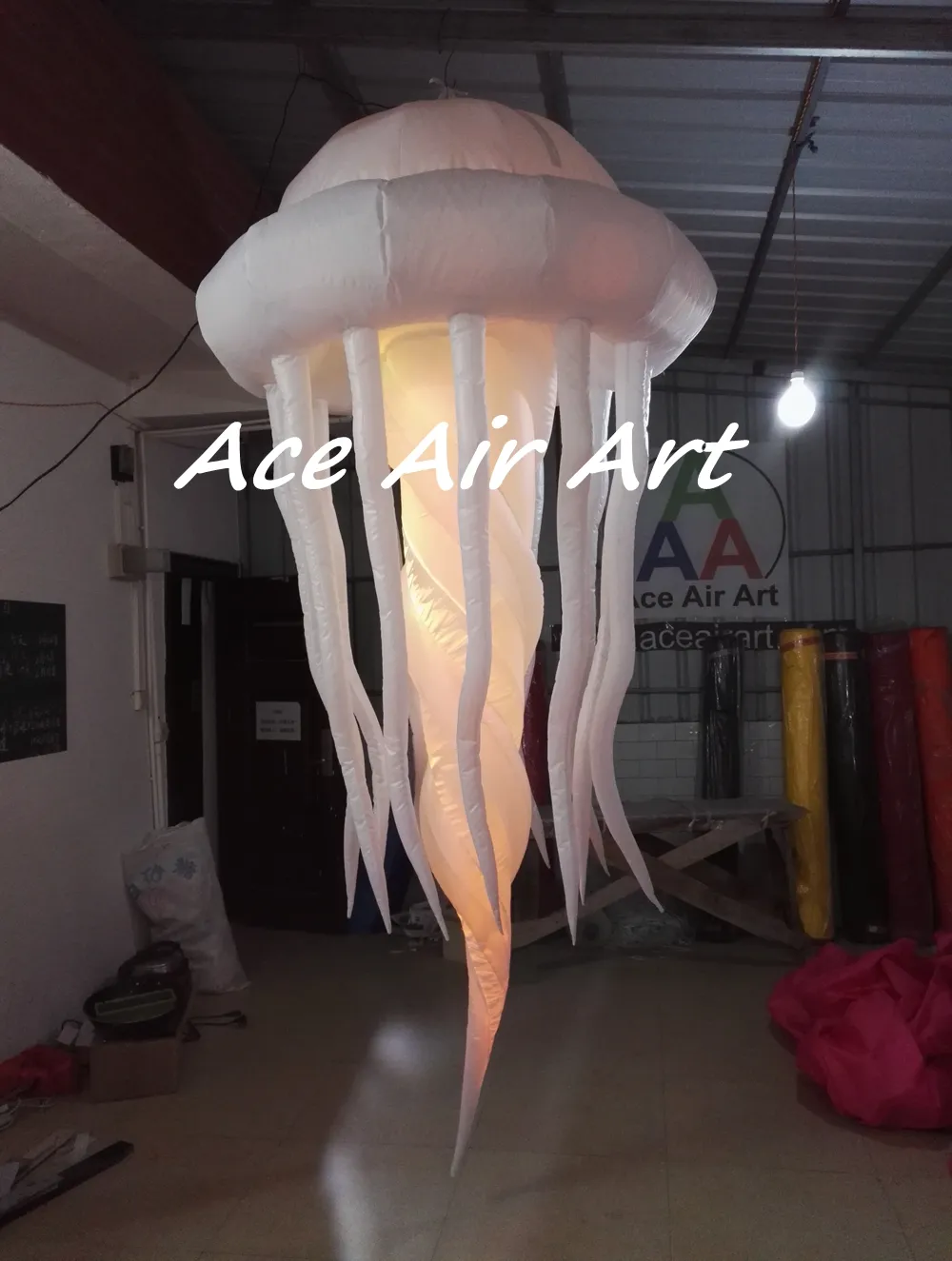 Inflatable Jellyfish LED Lamp Hanging Party Ceiling... From ...