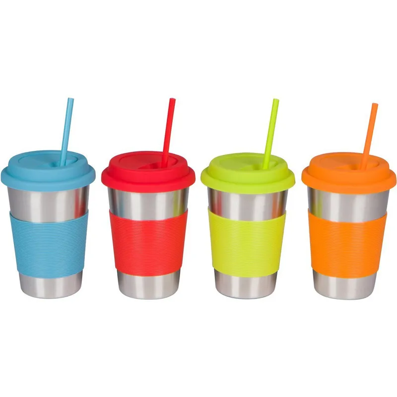 Yeni Sıcak 6 adet +2 Fırça Silikon Samanlar Set 10.5 inç Düz / Bükülmüş Samanlar için 30oz Tumbler