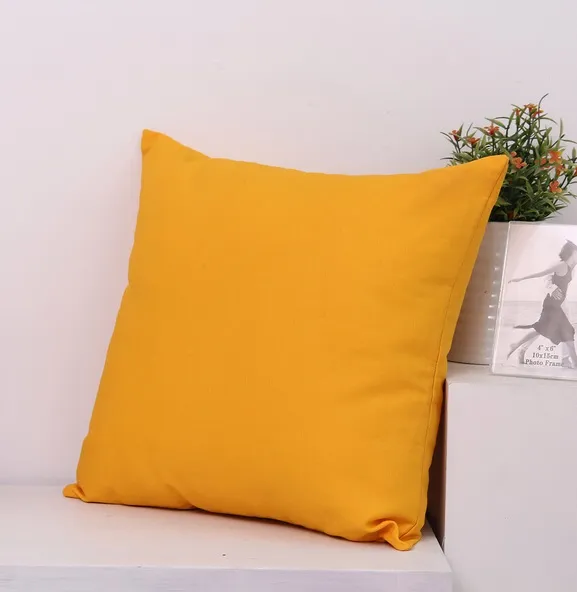 12x18 cali moda solidna bawełna rzut poduszkę obudowa poduszki wewnętrznej zwykły żółty dekoracyjny poduszka pokrywają puste miejsca 111 kolorów