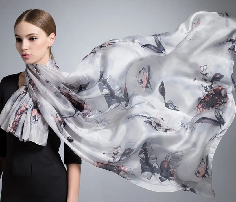 Gorgeous 100% Silk scarf Shawl SCARF scarves Scarf 12pcs/lot #1428