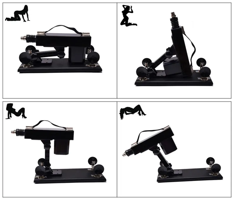 Máquina De Sexo Automático Con Consoladores Flexibles Y Gran Consolador