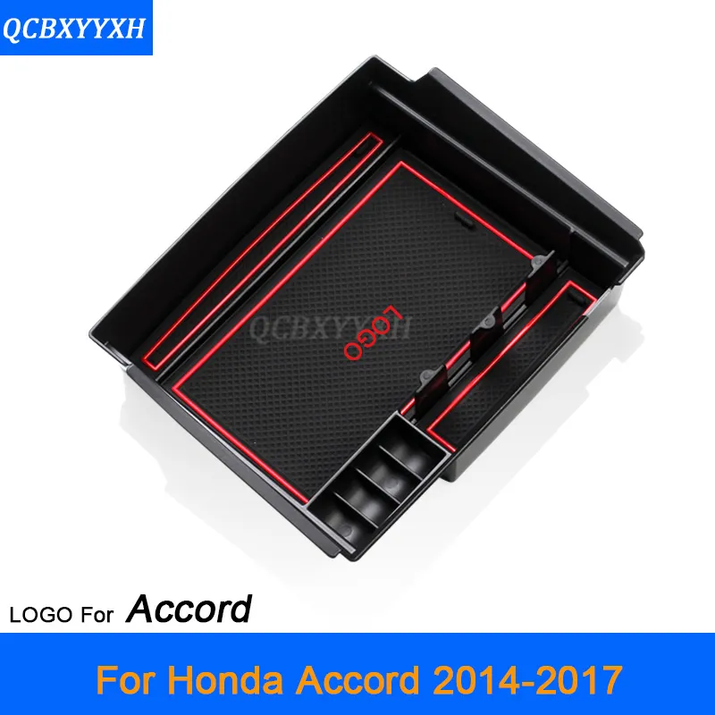 For Honda Accord 2014-2017 LHD Car Center Console Armrest Storage Box Covers Interior Decoration Auto Accessories223w