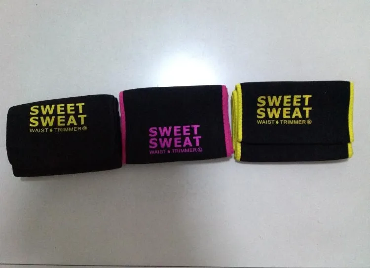 2017 hot Sweet Sweat Premium Waist Trimmer Men Women Belt Slimmer Exercise Ab Waist Wrap with color retail box