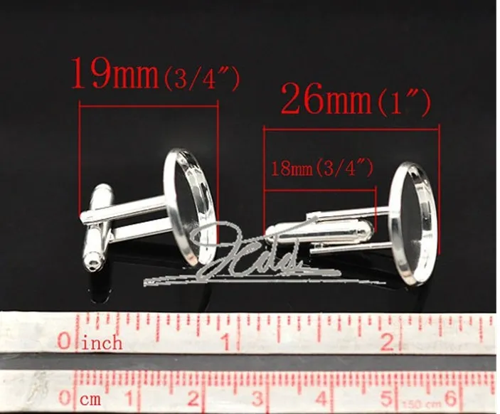 ファッション5パリス/ロットシルバースナップチャームCUFFLINKS DIYスナップジュエリーフィット18mmジンジャースナップチャンクチャームボタン