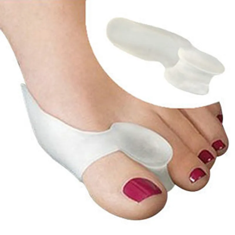 Weiche Bunion Protector Toe Straightener Toe trennende Zehengel-Separatoren lindern Fußschmerzen Fußpflege Fußpflege-Tool Daumen Valgus