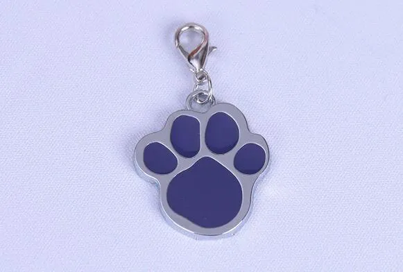 2017 Nuova zampa di cane Lega Pet Dog Cat ID Card Tag Collana ornamenti Portachiavi