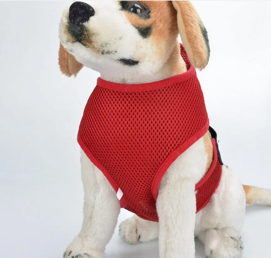 Adjustable Pet puppy Dog Cat Apparel pets coats Vest mesh dog Clothes T-shirt pet supplies clothes pet jackets