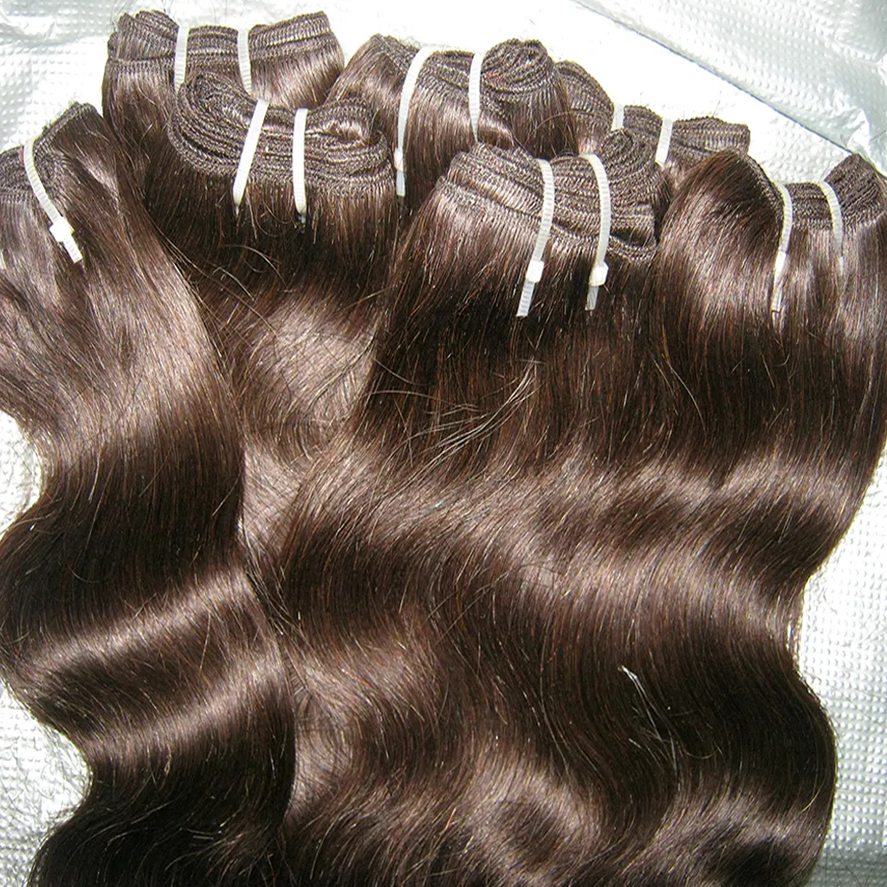 Großhandelspreise Nubian Ocean Body Wave Malaysische verarbeitete Echthaarverlängerungen 10 Stück Body Wave Weaves