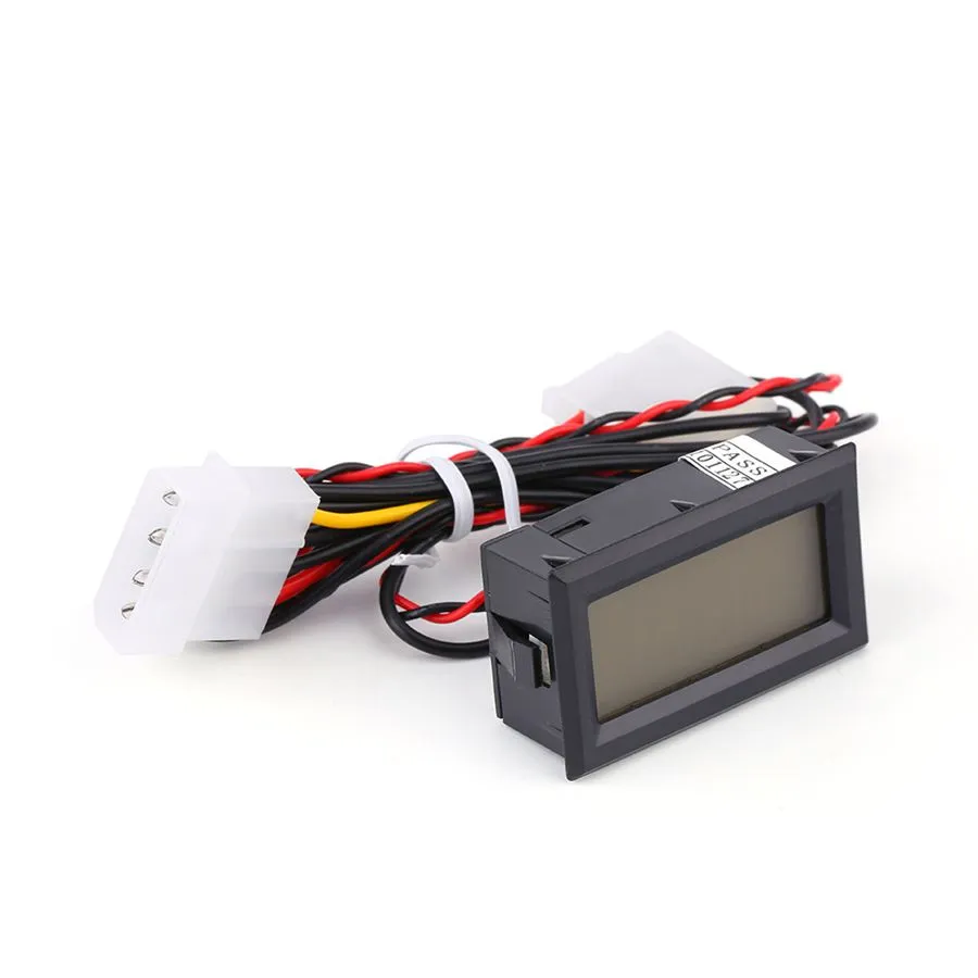 Livraison gratuite 4 pcs/lot LCD thermomètre de température numérique jauge de compteur PC voiture Mod C/F montage sur panneau