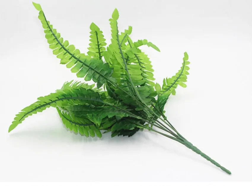 Artificial Flower Leaves Plants Pretty Fake Lifelike Plastic Persian Grass Lysimachia Fern floral decoration 