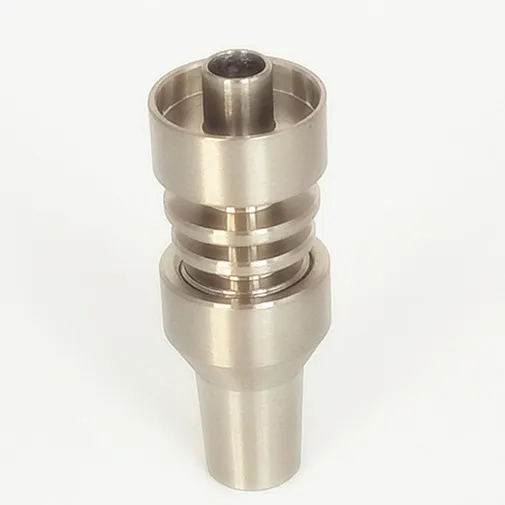 Cachimbos de unha de titânio 6 em 1 10/14/18mm Feminino e Masculino Tampa de carburador sem cúpula para vidro ou acessórios de silicone