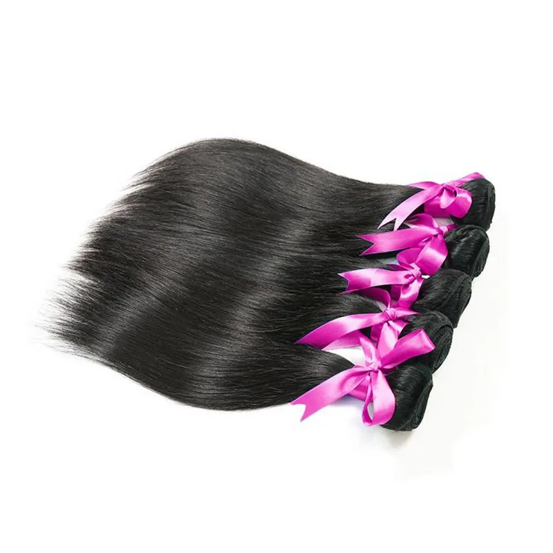 Elibess Jungfrau-indianisches menschliches Haar-Königin-Haar-Produkte 10 Zoll-28inch 4 Bündel 100g / Stück Gerade Welle