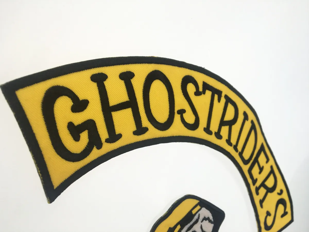 Новое прибытие Set Grostrider's Germany, вышитая железо, шить на заднем пластыре Biker Lider Patch для пиджанного жилета 250c