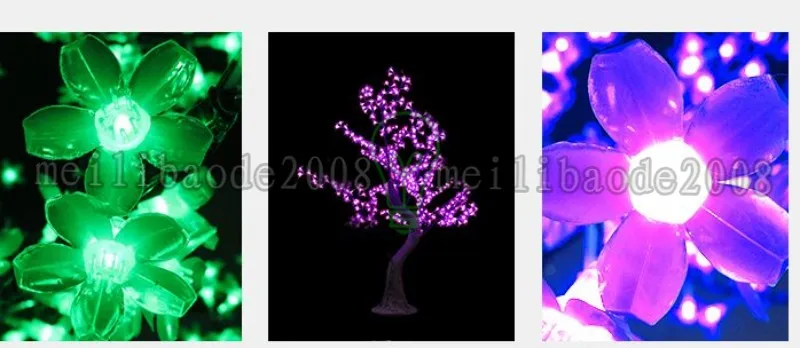 2017 LED Cherry Blossom Tree Light LED-lampor 1,8m Höjd 110 / 220VAC Sju färger för alternativ Rainproof Outdoor Usage Drop Shipping Myy