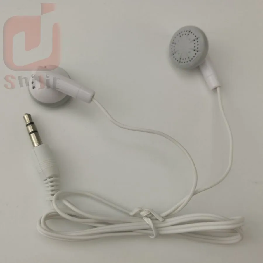 Bedrijf cadeau mini draagbaar in-ear oortelefoon mp3 speler oortelefoon goedkoop voor muziekspeler tablet mobiele telefoon met OPP-tas 500ps