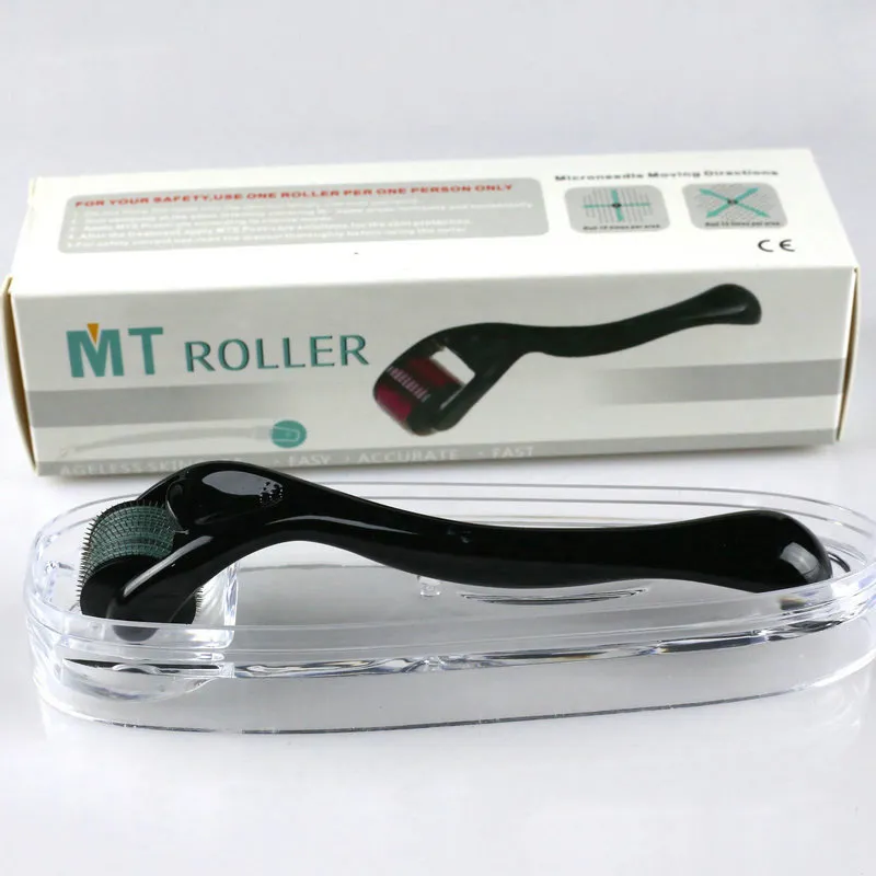 MT Dermaroller 540 microagujas derma roller, dermaroller para la piel 0,2 mm-3,0 mm Sistema de terapia para el acné de la piel para el rejuvenecimiento de la piel