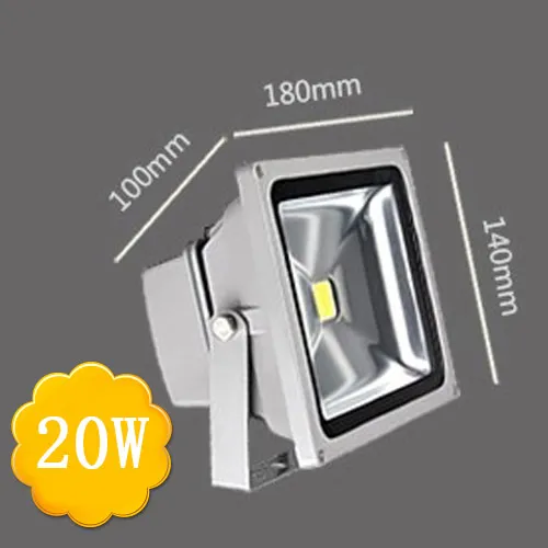 IP65 Waterproof 10w 20W 30W 50W White and RGB Color LED Floodlight with 24 Key Remote Control Outdoor Lighting