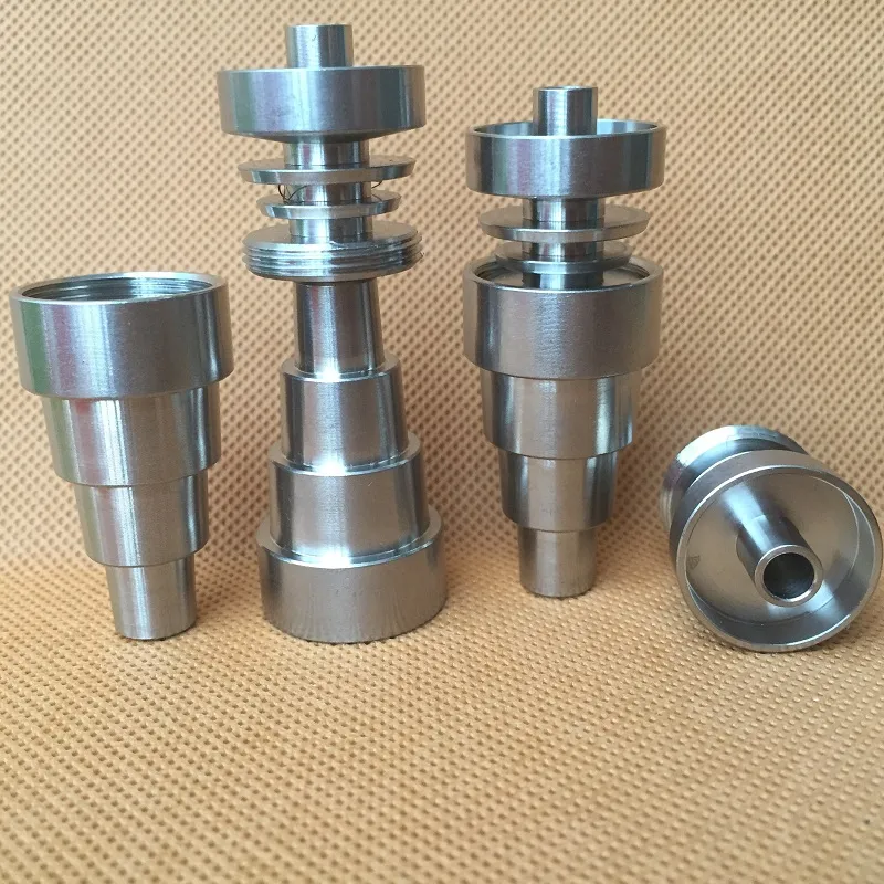 Universele Domeless Titanium Nagels Keramische Nail 10mm 14mm 18.8mm Mannelijke Femal GR2 Verstelbaar voor Glazen Waterpijpen pijpen Dab Rigs