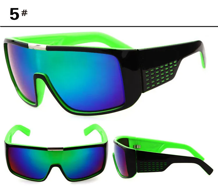Adedi = 10 adet Erkek güneş gözlüğü Marka Tasarımcısı Oculos de Sol Büyük Çerçeve Yüz Domo Erkekler Spor Kaplama Gözlük Gafas De Sol Masculino B2030