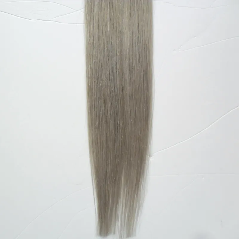 T1B/extensiones de cabello gris plateado 100s extensiones de fusión de cabello humano u punta 100g Extensiones de cabello ombre rectas pre unidas queratina