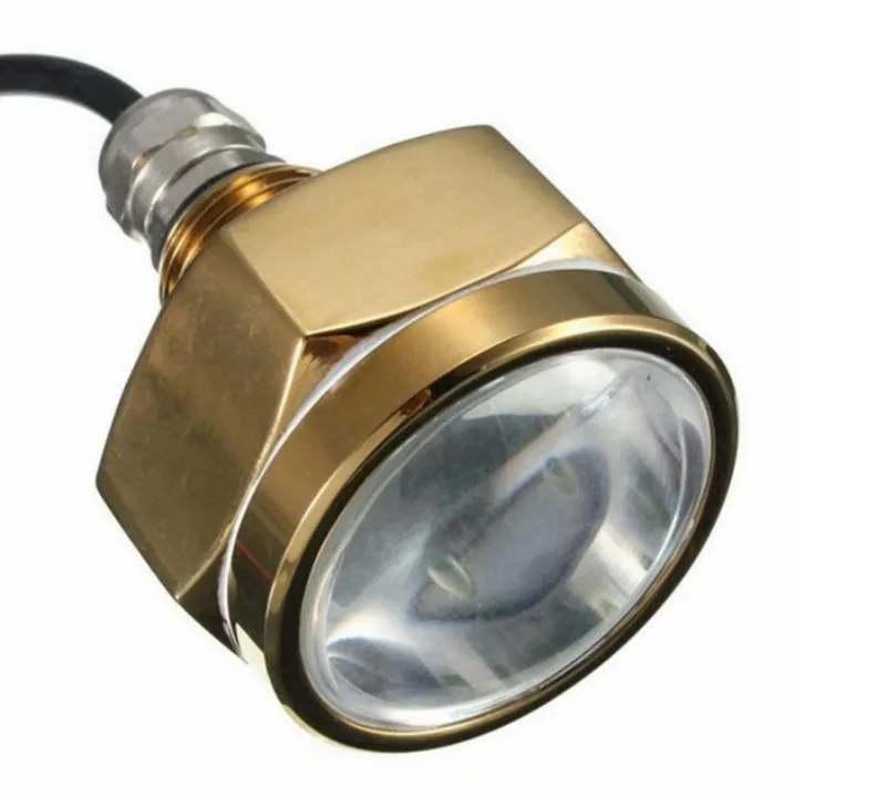 Waterproof IP68 27W 9 LED Underwater Marine Boat Drain Plug Indicator