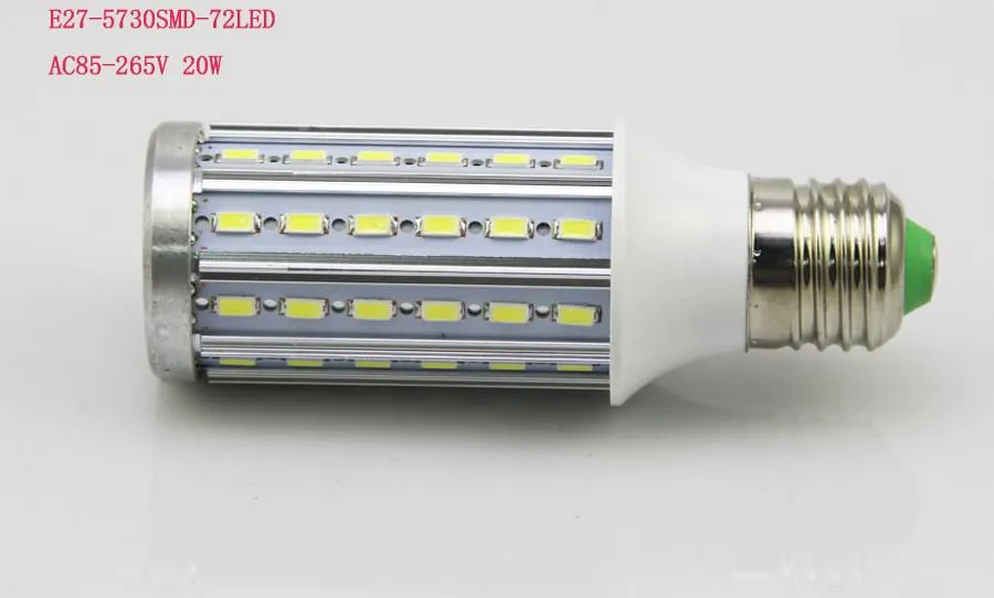 DHL سوبر مشرق أدى ضوء الذرة E27 E14 B22 SMD5730 85-265V 10W 15W 20W 25W 30W 40W 60W 60W LED لمبة الإضاءة مصابيح