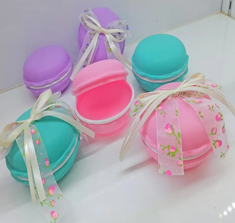 Macaron cookies vorm snoep doos bruiloft verlovings verjaardag xmas feestje gunst snoepjes dozen sieraden organizer pillen case opbergdouche decor