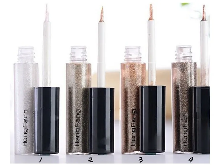 Best selling New Shiny Eye Liner Glitter Eyeshadow Liquid Shining Eyeliner Bronzer Gold Shimmer Makeup 