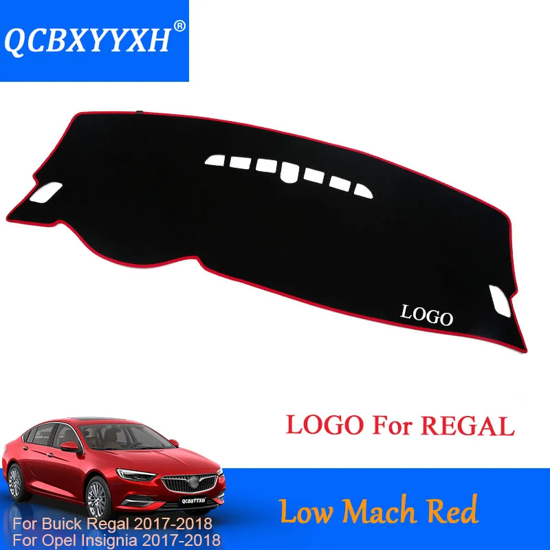 QCBXYYXH Auto-Styling Armaturenbrett Schutzmatte Schatten Kissen Pad Innenteppich Für Buick Regal Opel Insignia 2017 2018 LHD