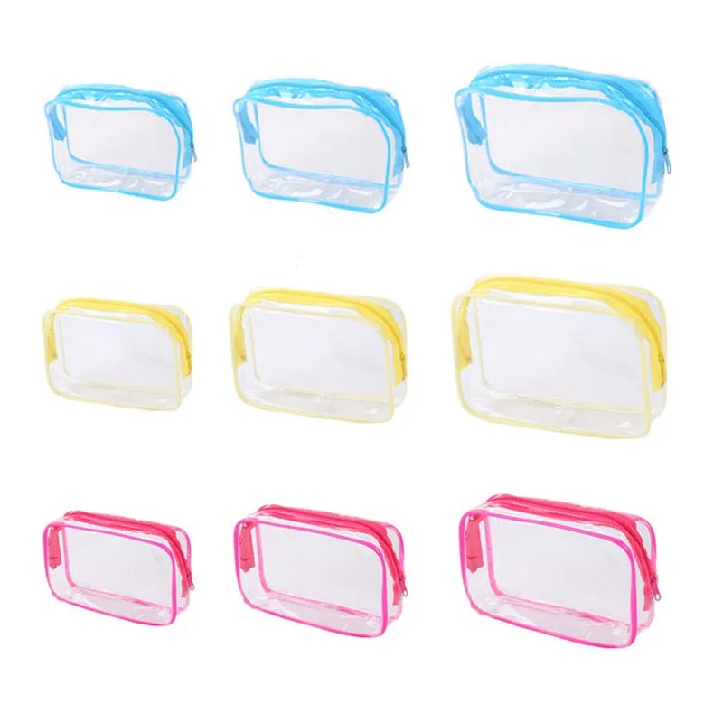 PVC Clear Dames Make-up Cosmetische Tas Waterdicht Transparant Make-up Organizer Opslag Wassen Reizen Toilettoebehoren Accessoires Benodigdheden ZA2546