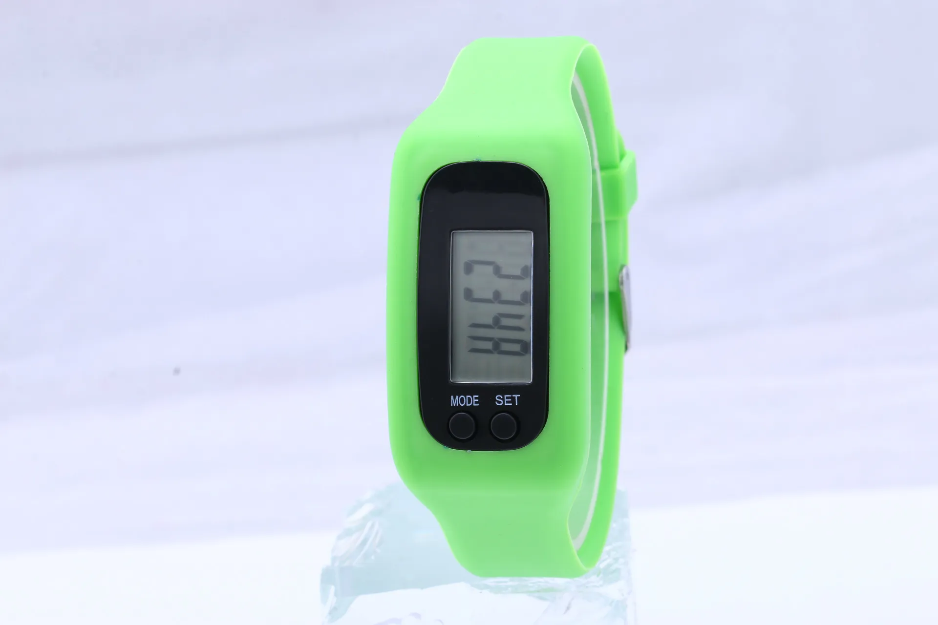 lot Mix fashion Digital LCD Pedometer Run Step Walking Distance Calorie Counter Watch Bracelet LED Pedometer Watch6359952