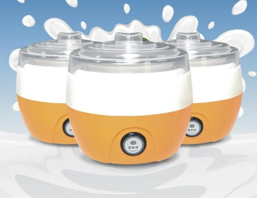 Macchina per yogurt multifunzione elettrica Fodera in acciaio inossidabile Mini yogurtiera automatica Capacità 1 litro Elettrodomestici da cucina Colazione